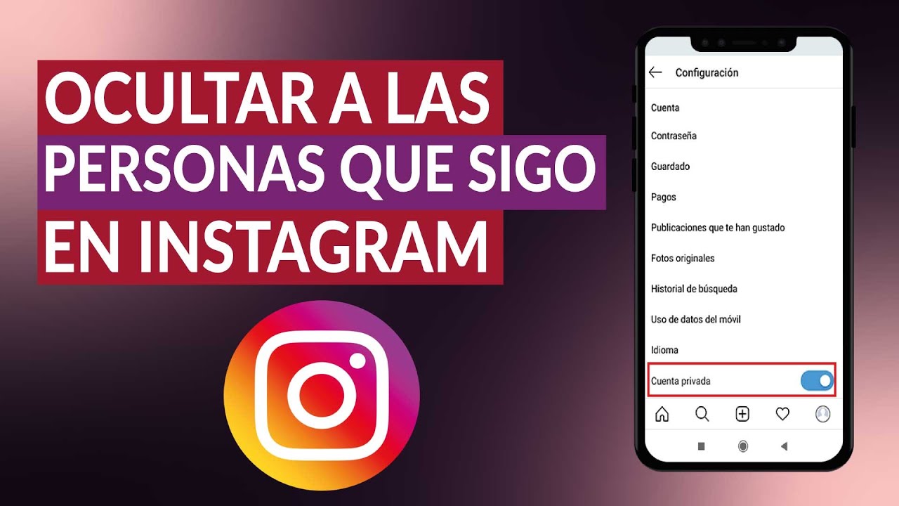 como ocultar a las personas que sigo en instagram