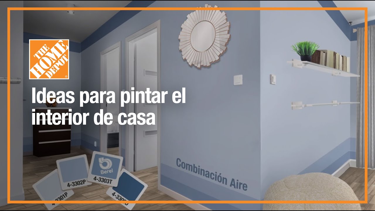 como pintar la casa por dentro de dos colores