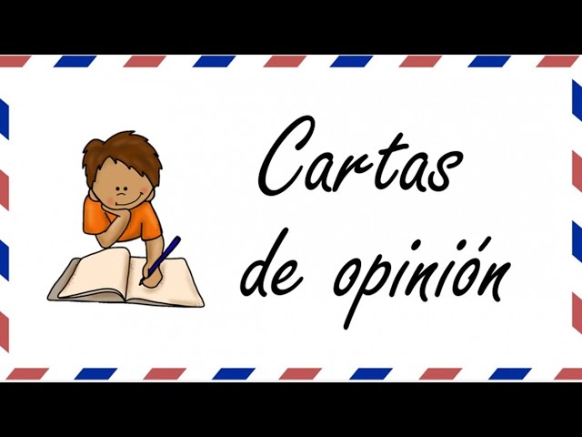 cuáles son las partes de una carta de opinión