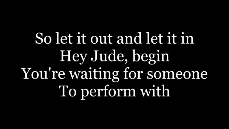 Letra de Hey Jude The Beatles en inglés: Descubre la emotiva letra de