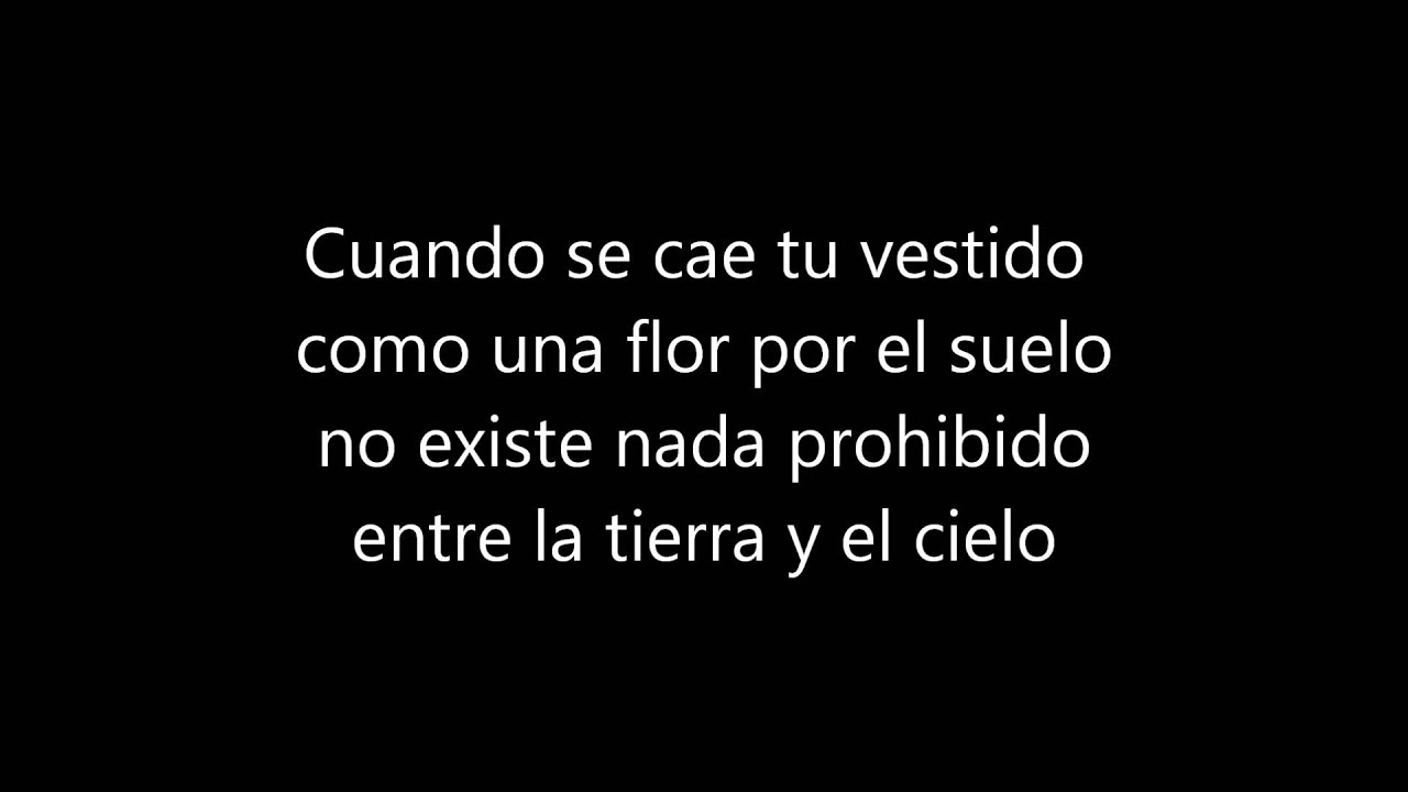 letra de la cancion entre el cielo y la tierra