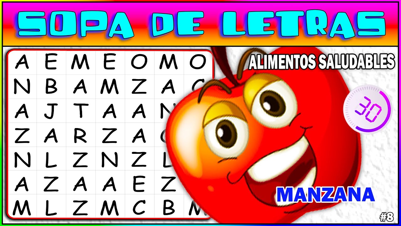 sopa de letras para niños de quinto grado