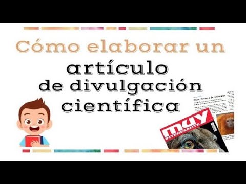 actividades de articulos de divulgacion cientifica para niños
