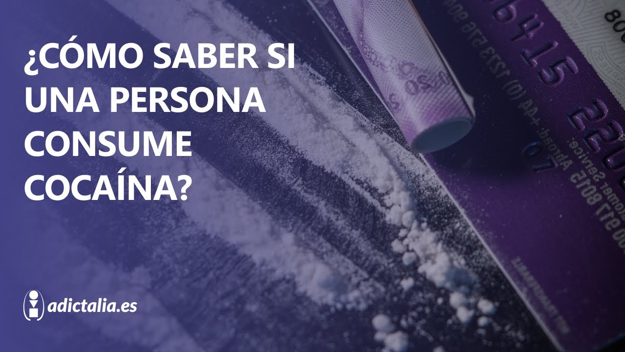 como saber si una persona consume perico droga