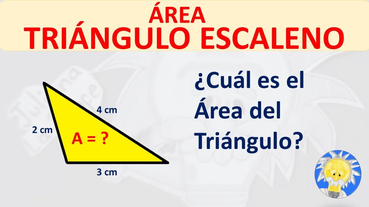 como sacar el area de un triángulo escaleno