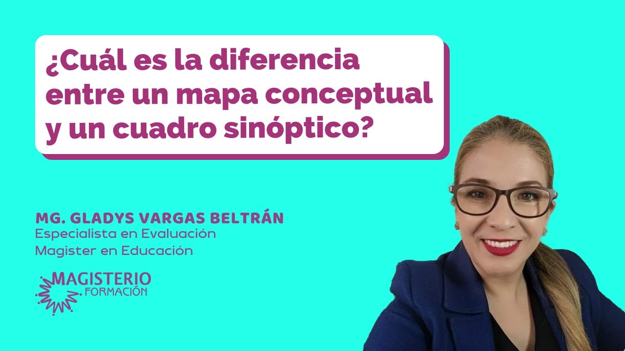 cual es la diferencia entre cuadro sinoptico y mapa conceptual