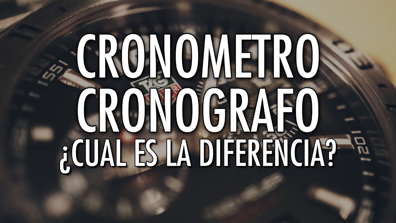 cuantos tipos de cronometros existen y cuales son