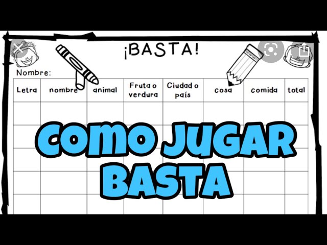 el juego de basta con todo el abecedario