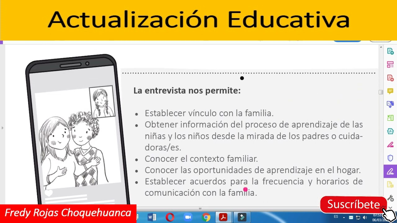 entrevista para padres de familia de educacion inicial