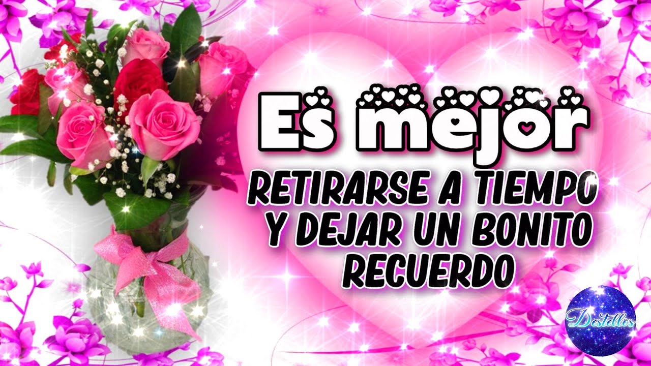 es mejor rendirse y dejar un bonito recuerdo