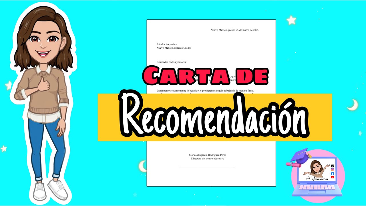 las cartas de recomendacion personal pueden ser de familiares