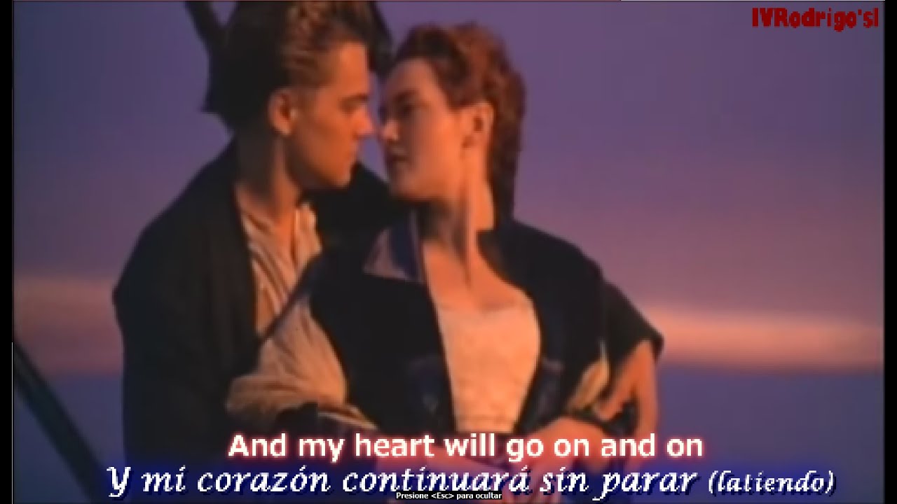 letra de la cancion de la pelicula titanic