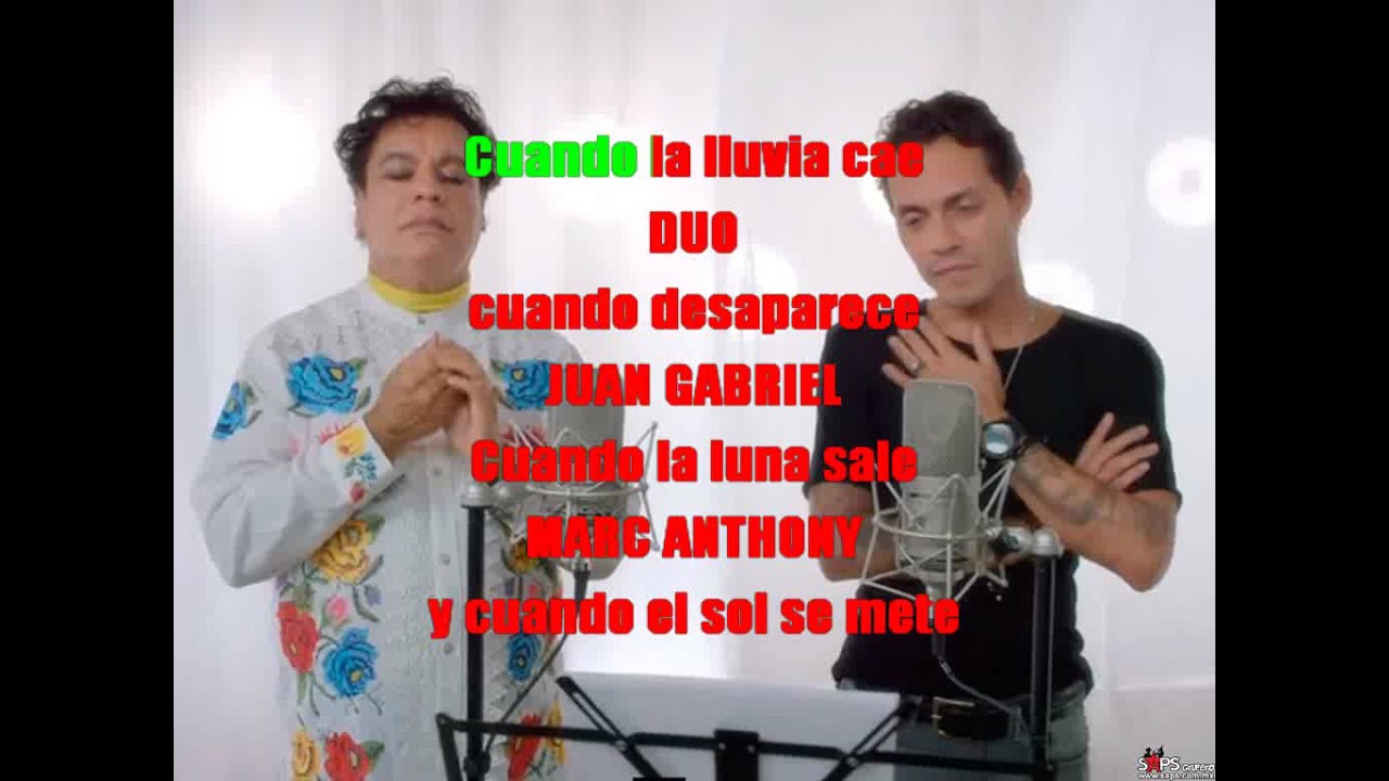 marc anthony y juan gabriel letra yo te recuerdo