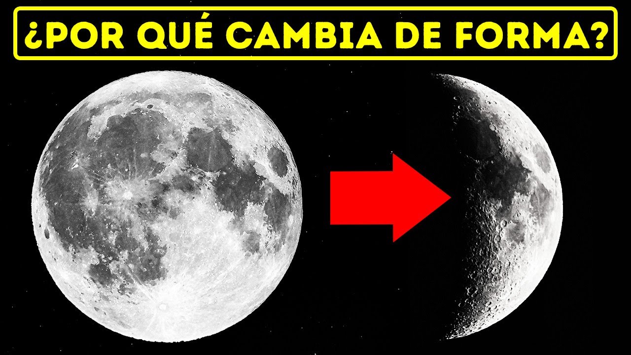 porque la luna cambia de forma para niños