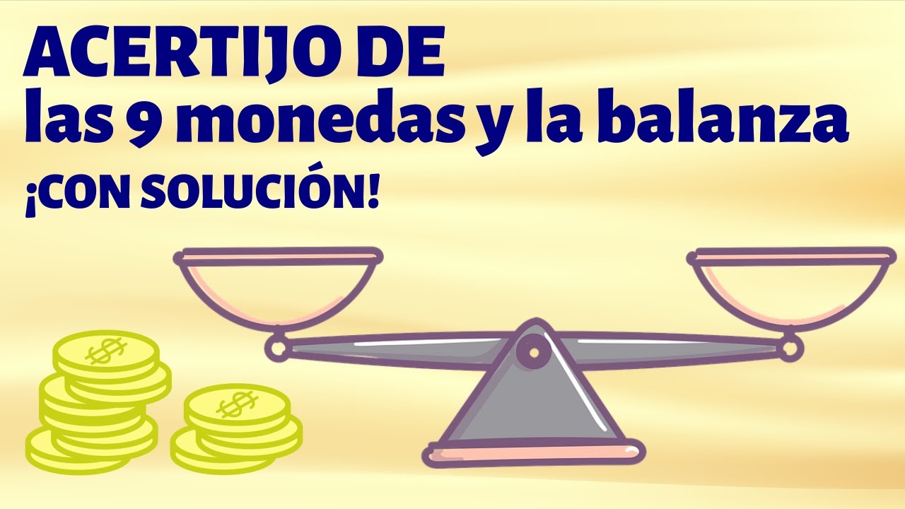 problema de las 8 monedas y la balanza