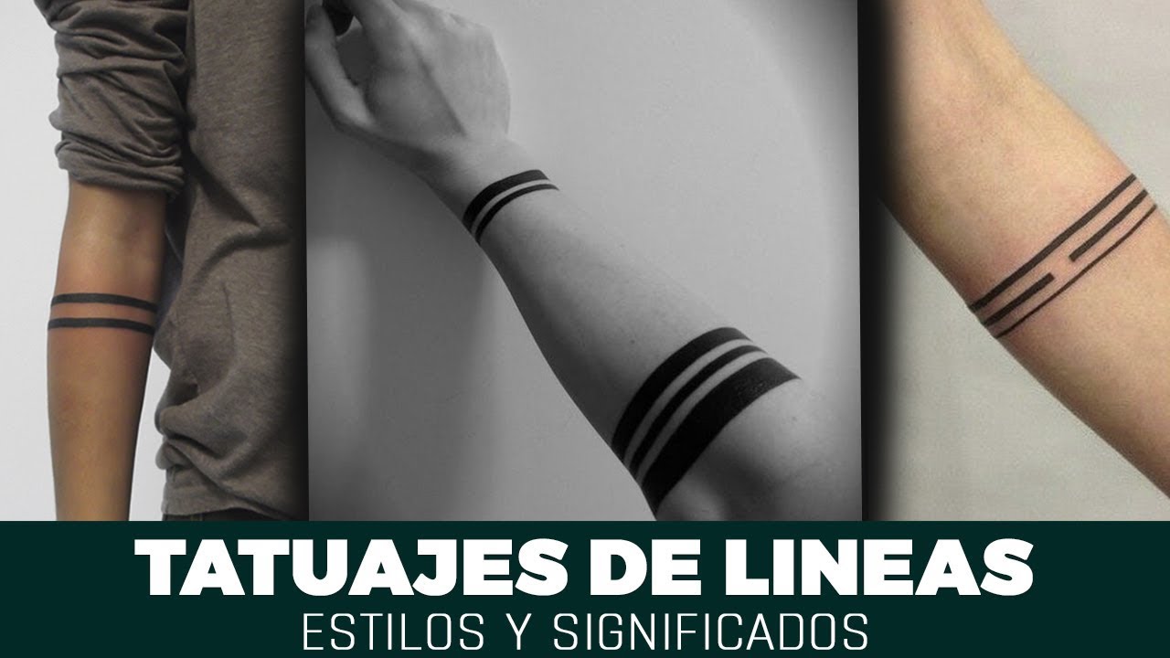 tatuajes de líneas en el brazo para mujer