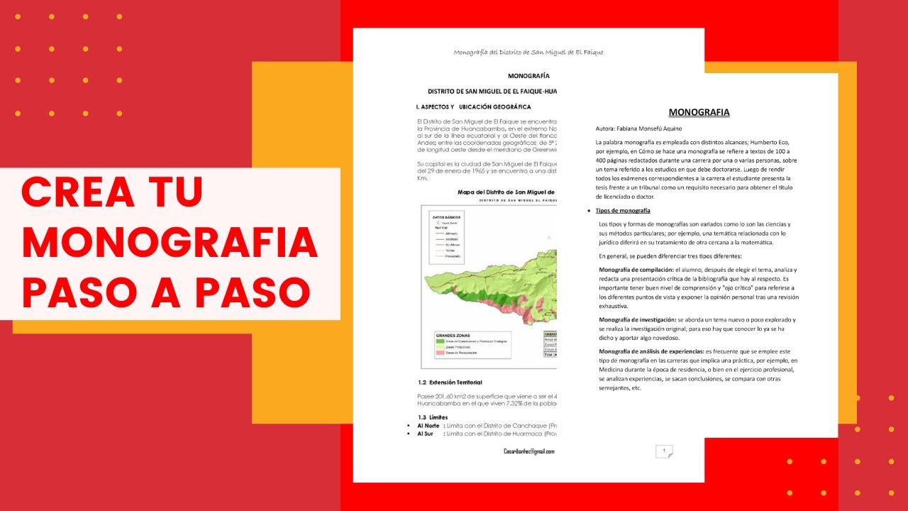 cual es la estructura de un texto monografico