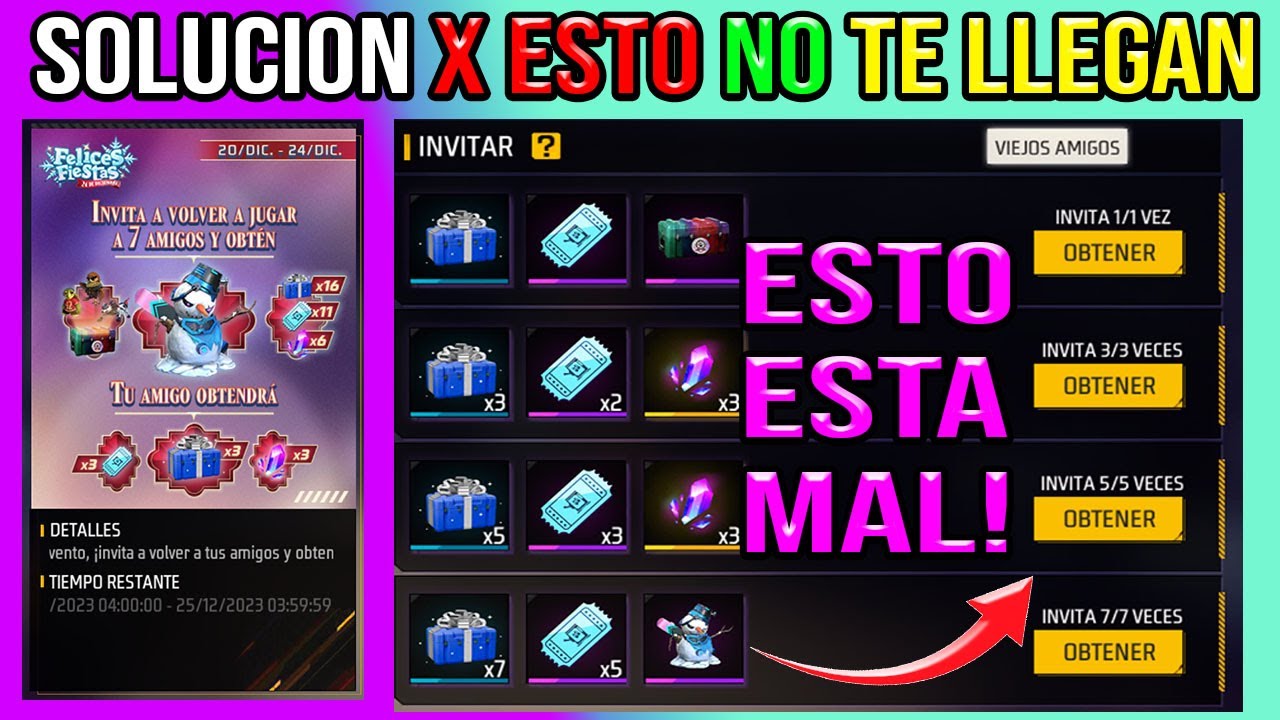 invita a un viejo amigo free fire 2023