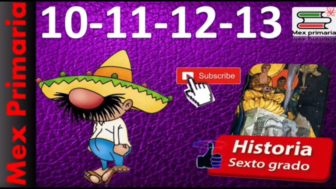pagina 12 del libro de historia de sexto grado