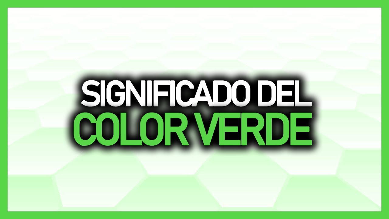 que significa que te guste el color verde