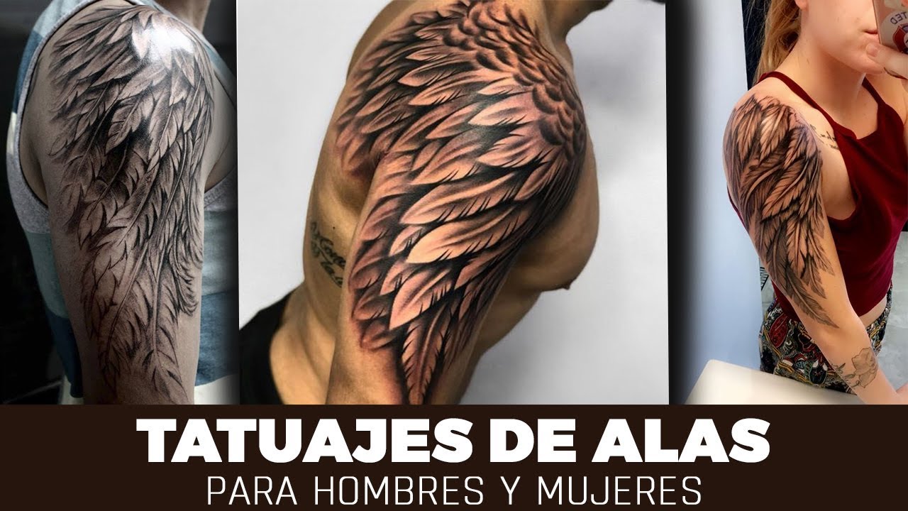 tatuajes de alas de angel en el brazo